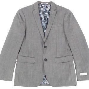 LABORATORY Gray Wool Blend 2 Button Blazer 42R